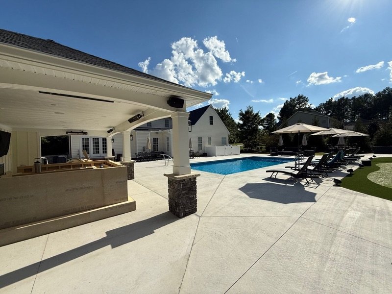 Outdoor patio audio and speaker installation
